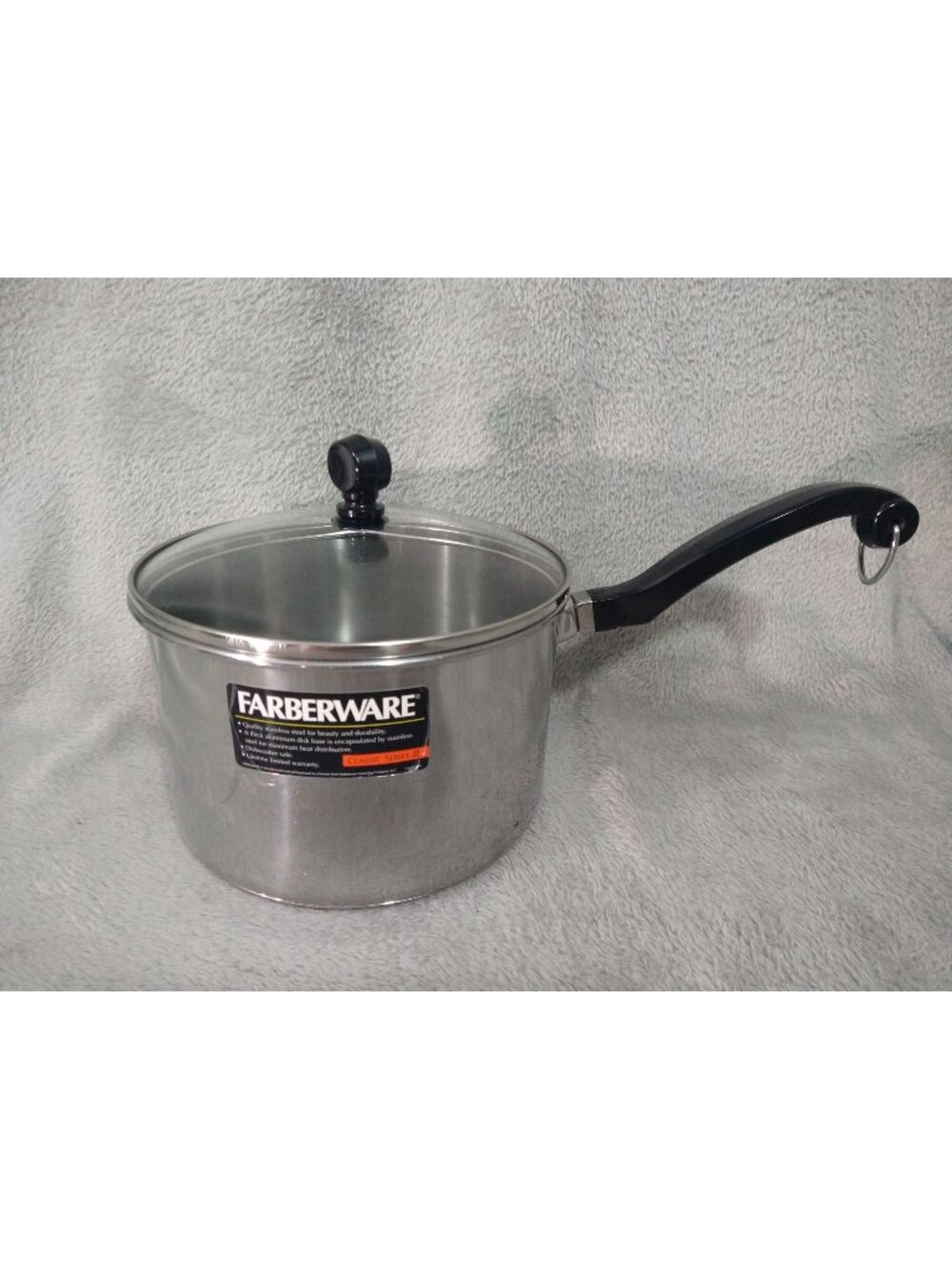 Farberware Classic Series II Saucepot 3 Quart Stainless Steel Glass Lid